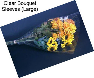 Clear Bouquet Sleeves (Large)