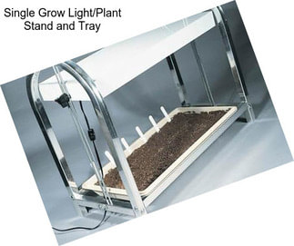 Single Grow Light/Plant Stand and Tray