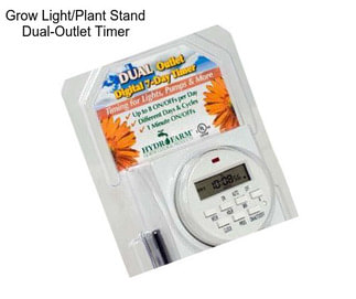 Grow Light/Plant Stand Dual-Outlet Timer