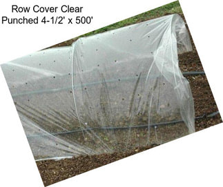 Row Cover Clear Punched 4-1/2\' x 500\'