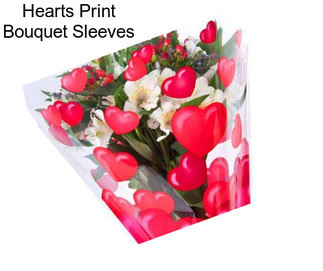 Hearts Print Bouquet Sleeves