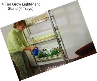 4 Tier Grow Light/Plant Stand (4 Trays)