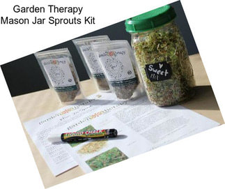 Garden Therapy Mason Jar Sprouts Kit