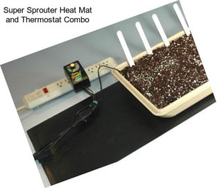 Super Sprouter Heat Mat and Thermostat Combo