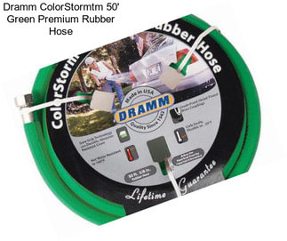 Dramm ColorStormtm 50\' Green Premium Rubber Hose