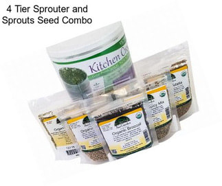 4 Tier Sprouter and Sprouts Seed Combo