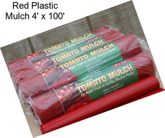 Red Plastic Mulch 4\' x 100\'