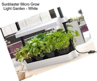 Sunblaster Micro Grow Light Garden - White