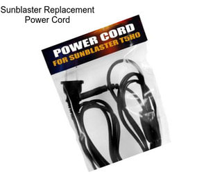 Sunblaster Replacement Power Cord