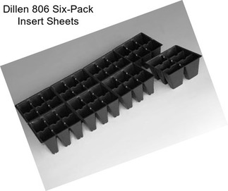 Dillen 806 Six-Pack Insert Sheets