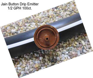 Jain Button Drip Emitter 1/2 GPH 100ct.