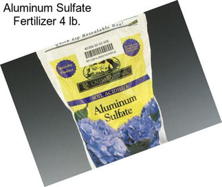 Aluminum Sulfate Fertilizer 4 lb.
