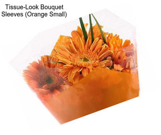 Tissue-Look Bouquet Sleeves (Orange Small)