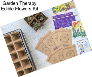 Garden Therapy Edible Flowers Kit