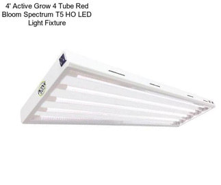 4\' Active Grow 4 Tube Red Bloom Spectrum T5 HO LED Light Fixture