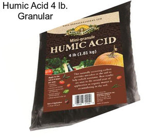 Humic Acid 4 lb. Granular