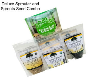 Deluxe Sprouter and Sprouts Seed Combo