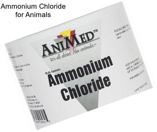 Ammonium Chloride for Animals