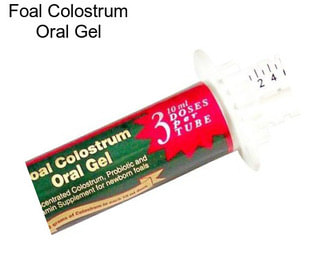 Foal Colostrum Oral Gel