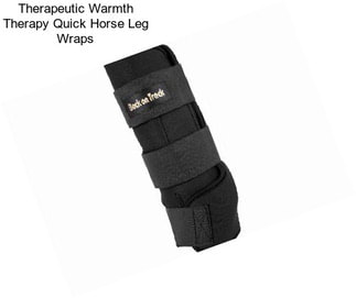 Therapeutic Warmth Therapy Quick Horse Leg Wraps