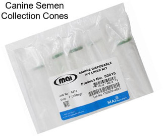 Canine Semen Collection Cones