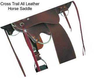 Cross Trail All Leather Horse Saddle