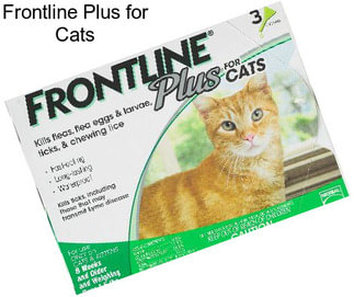 Frontline Plus for Cats