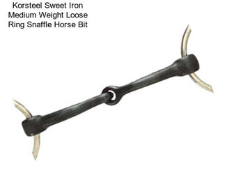 Korsteel Sweet Iron Medium Weight Loose Ring Snaffle Horse Bit