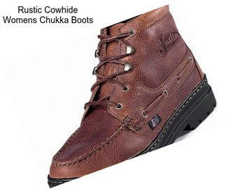 Rustic Cowhide Womens Chukka Boots