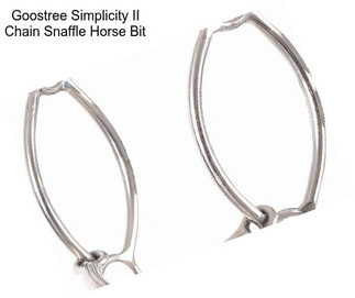 Goostree Simplicity II Chain Snaffle Horse Bit