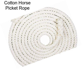 Cotton Horse Picket Rope