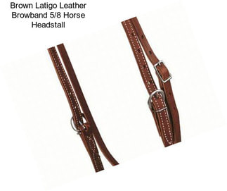 Brown Latigo Leather Browband 5/8\