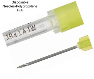 Disposable Needles-Polypropylene Hub