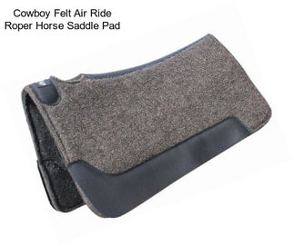 Cowboy Felt Air Ride Roper Horse Saddle Pad