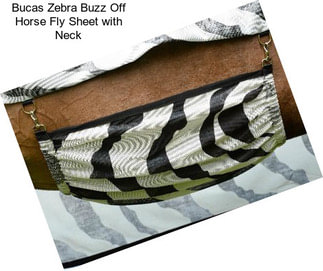 Bucas Zebra Buzz Off Horse Fly Sheet with Neck