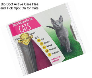 Bio Spot Active Care Flea and Tick Spot On for Cats