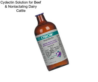 Cydectin Solution for Beef & Nonlactating Dairy Cattle