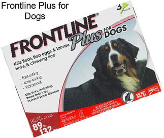 Frontline Plus for Dogs