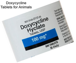 Doxycycline Tablets for Animals