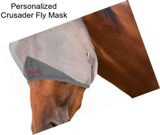 Personalized Crusader Fly Mask