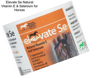 Elevate Se Natural Vitamin E & Selenium for Horses