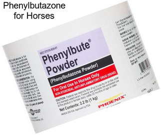 Phenylbutazone for Horses