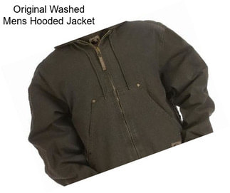 Original Washed Mens Hooded Jacket