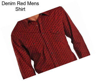 Denim Red Mens Shirt