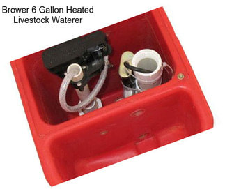 Brower 6 Gallon Heated Livestock Waterer