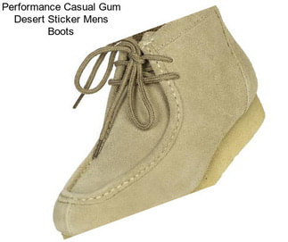 Performance Casual Gum Desert Sticker Mens Boots