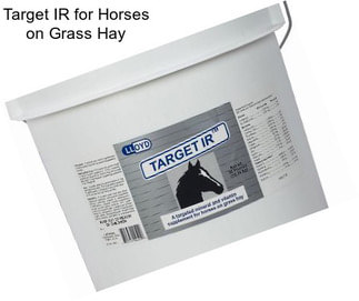 Target IR for Horses on Grass Hay