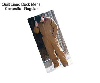 Quilt Lined Duck Mens Coveralls - Regular