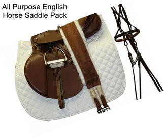 All Purpose English Horse Saddle Pack