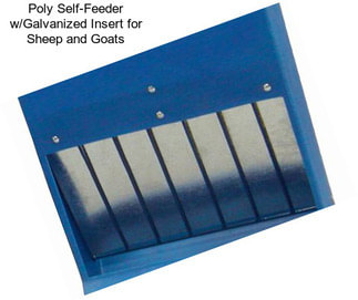 Poly Self-Feeder w/Galvanized Insert for Sheep and Goats